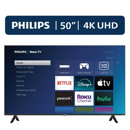 Philips 50" Class UHD (2160p) Roku Smart TV (50PUL6673/F7)