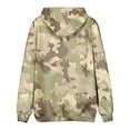 thumbnail image 3 of TQWQT Camo Hoodies for Men Heavyweight Long Sleeve Casual Big and Tall Hoodie Camouflage Hooded Sweatshirts 6XL Hoodies with Pockets Khaki 2XL, 3 of 4
