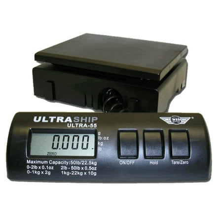 My Weigh Ultraship 55lb Electronic Digital Shipping Postal Scale Black -