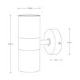 thumbnail image 3 of Aplique de pared exterior LámparaYa 2 luces 7W acabado negro IP44, 3 of 4