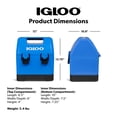 thumbnail image 4 of Igloo 10 QT Gripper CoolBox Personal Cooler, Blue, 4 of 28