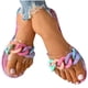 thumbnail image 3 of Sandalias Mujer Zapatillas planas Transparente Cómodo Playa Zapatos romanos Flip Flop Wmkox8yii  hj789, 3 of 9