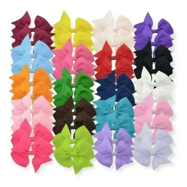 Lazos para el cabello para niñas, 40 piezas, lazo para el cabello para niñas, accesorio para el cabello para niñas, pinza para el cabello para niñas, multifuncional Jadeshay A