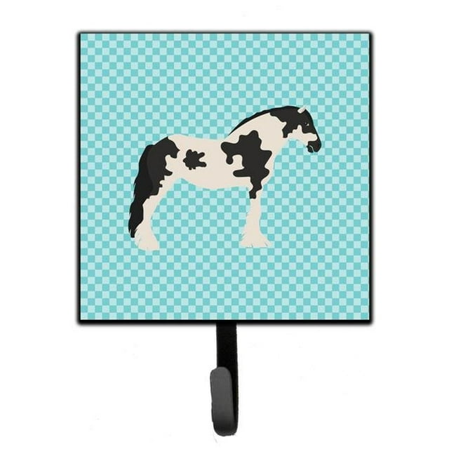 Carolines Treasures BB8086SH4 Cyldesdale Horse Blue Check Leash or Key Holder