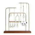 thumbnail image 1 of Soporte organizador de joyas,Joyas Pendientes Organizador Titular Rack Regalo,Base de madera de metal para de varios niveles,Soporte de exhibición para colgar collar Base de Salvador Soporte organizador de joyas, 1 of 10