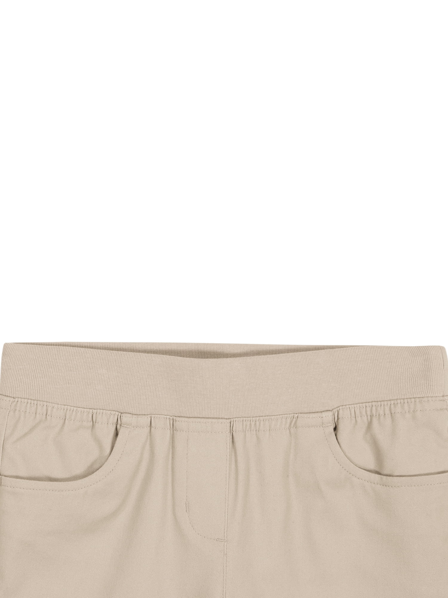 Wonder Nation Girls School Uniform Pull On Shorts, Sizes 4-16