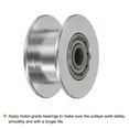 thumbnail image 4 of Uxcell 2pcs 2GT Idler Pulley 3mm Bore 18mm Dia. Aluminum Timing Belt for 6mm Width Belt 3D Printer, Silver Tone, 4 of 6