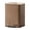 Brown, variant on Modern Luxury Stainless Steel Trash Can with PU Leather Outer Layer, Step Pedal Trash Can with Soft Close Lid, Handle and Inner Bucket for Home Office