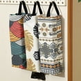 thumbnail image 2 of Flmtop Garbage Bag Holder Wall Hanging Large Capacity Pull Type Canvas Multipurpose Grocery Waste Bag Container Kitchen Supplies, 2 of 11
