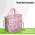 thumbnail image 3 of Garden Tool Bag,Pioneer Flower Floral Print Pattern Garden Tool Organizer,Garden Gifts,Waterproof Multi-Pocket Garden Tool Storage 11.8x5.5x11.4 Inch(Tools NOT Included), 3 of 6
