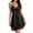 02-Black, variant on Women Nightgown Sexy Sleepwear V-neck Modal Babydoll Lace Chemise Lingerie Lounge Dress