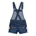 thumbnail image 3 of Jordache Crochet Applique Fray Hem Shortall, Sizes 4-18, 3 of 3