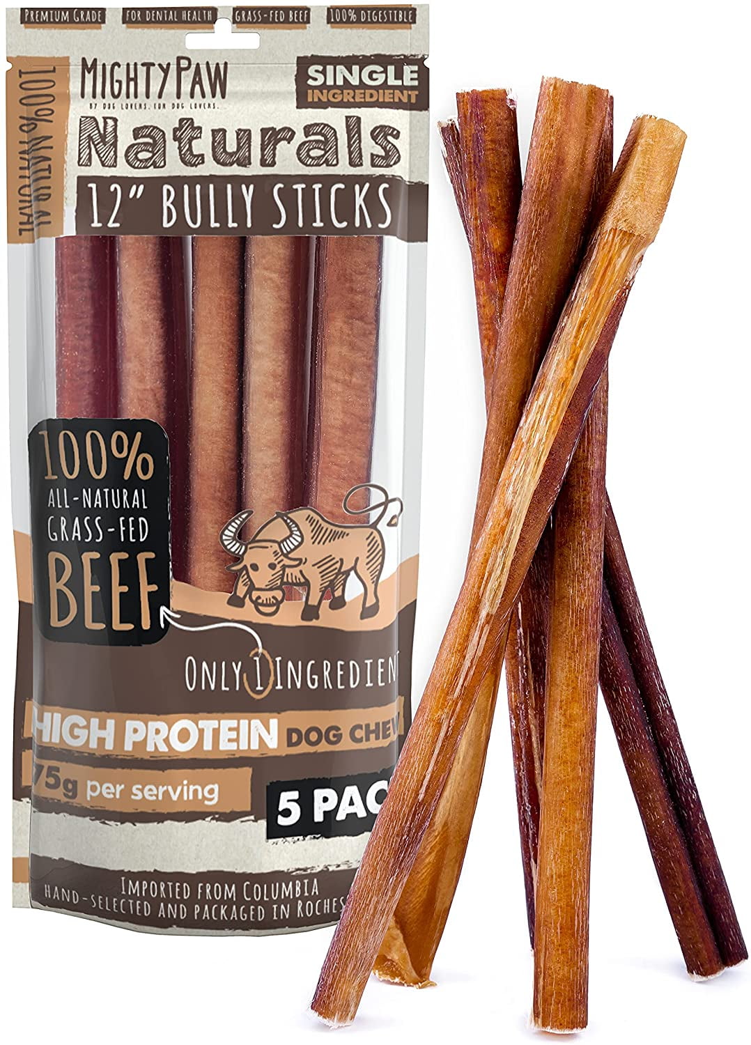 grass fed bully sticks