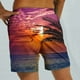 thumbnail image 4 of Pantalones Cortos para Hombre Atléticos Pantalones de Playa de Impresión Especial, Pantalones Cortos Atléticos de Poliéster Elásticos para Hombres, 4 of 5