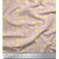 thumbnail image 1 of Soimoi Modal Satin Fabric Lemon Slice Shirting Fabric Prints by Yard 42 Inch Wide, 1 of 1