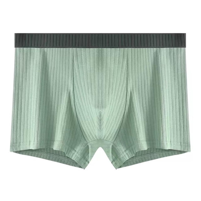 Hfolob Boxer Shorts for Men Comfort Fashionable Drawstring Solid Color Youth Simple Trendy Breathable Underpants