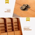 thumbnail image 2 of HLONK Small Anxiety Bookshelf Mini Bookshelf Miniature Cabinet Miniature Wood Bookshelf, 2 of 6