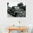 thumbnail image 2 of Chilfamy  Farmhouse Rustic Barn Wall Decor Country Vintage Pickup Old Truck Canvas Prints Framed Winding Road Rural Scene Painting Decoration for Living Room Office 20x16in, 2 of 6