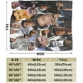 thumbnail image 3 of Chuck Bass Fleece Blanket for Couch - Throw Blanket Lightweight Ed Westwick Merch Super Soft Cozy Luxury Bed Blanket Microfiber and Throws for Sofa, 3 of 7