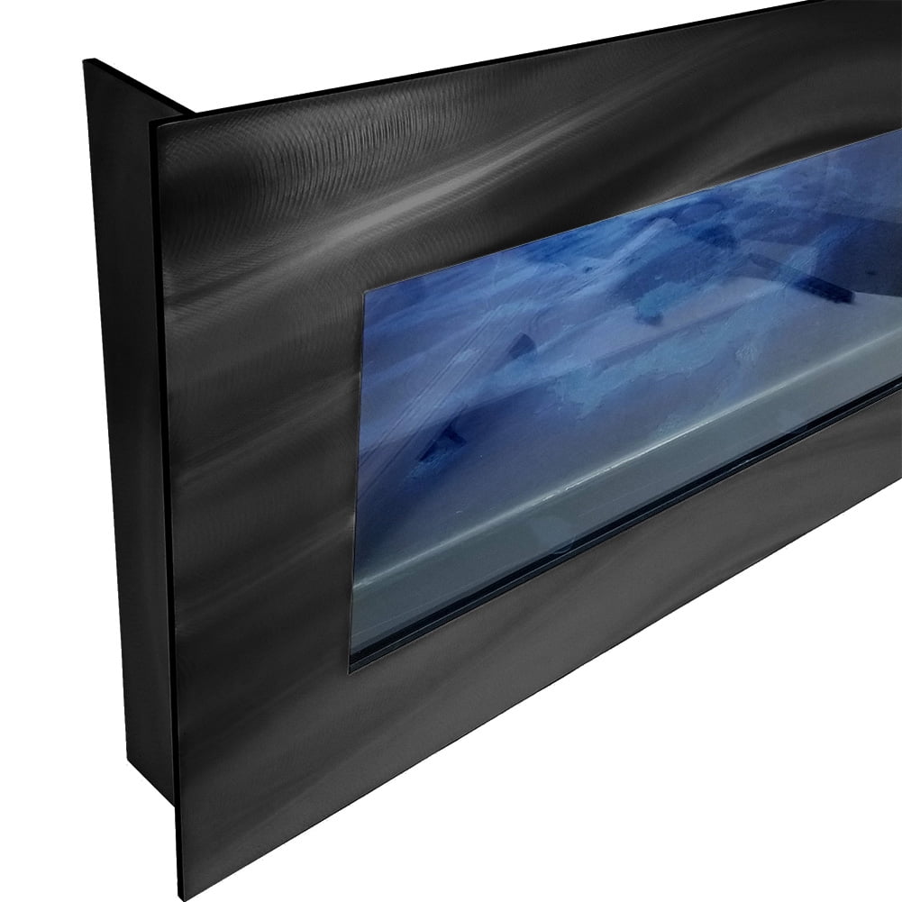 Aussie Aquariums 2.0 Wall Mounted Aquarium - Panoramic - Brushed Black