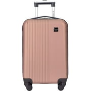 Travelers Club Cosmo Hardside Spinner Luggage, Rose Gold, Carry-On 20-Inch