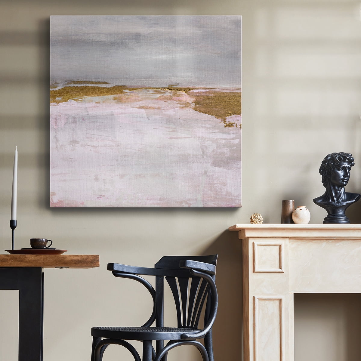 Wexford Home Magenta Skyline II-Premium Gallery Wrapped Canvas, 40" x 40" - Ready to Hang