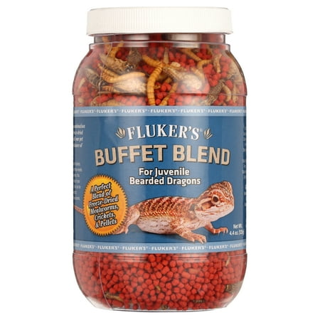 UPC: 0091197760518 | Fluker s Juvenile Bearded Dragon Buffet Blend (4.4oz)