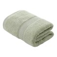 thumbnail image 1 of Toalla de algodón de rizo, suave y absorbente, agradable para la piel, de color sólido, jacquard, para ducha, para el hogar, baño, spa, salón de belleza., 1 of 8