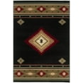 thumbnail image 3 of Oriental Weavers Hudson Area Rug - 087I1 - 7'8" x 10'10" - in Beige/ Green - Southwestern Lodge Style, Stain Resistant, Family and Pet Friendly , Dining, Living Room Rug, 3 of 5