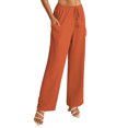 thumbnail image 3 of a.Jesdani Women's Wide Leg Pants with Pockets Casual Drawstring Elastic Waist Trousers for Work & Leisure S-XXL, 3 of 7