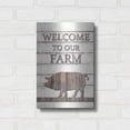 thumbnail image 3 of Luxe Metal Art 'Pig Welcome to Our Farm' by Lori Deiter, Metal Wall Art, 12"x16", 3 of 9