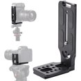 thumbnail image 1 of Cámara L Soporte Vertical Horizontal Switch Trípode Placa de liberación rápida Compatible con Canon Nikon Sony DJI Osmo Ronin Zhiyun Estabilizador Trípode Monopod JAMW Sencillez, 1 of 5