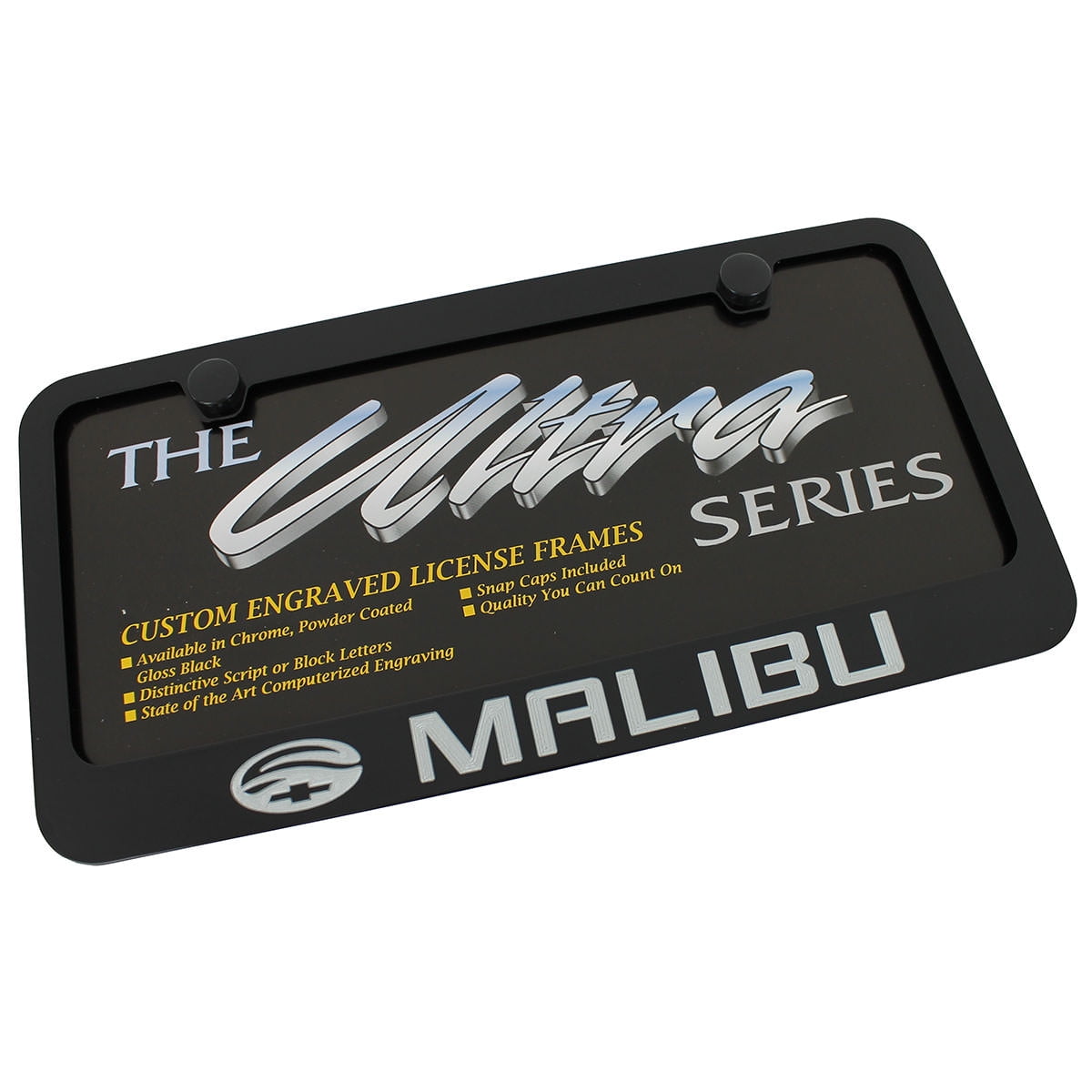 malibu license plate frame