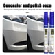 thumbnail image 5 of Bolígrafo reparador de pintura para coche - Kit de retoque para eliminar arañazos con capa transparente, pack de 2 para arañazos y descascarones menores (negro, blanco, rojo, marrón, plata, negro, 5 of 8