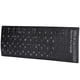thumbnail image 5 of Etiqueta engomada del teclado, etiqueta de teclados de idioma de fondo negro a prueba de polvo letra blanca a prueba de agua para computadora portátil de 10 a 17 pulgadas para, 5 of 8