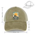 thumbnail image 2 of Walk for Peace Khaki Hat Adjustable Funny Fashion Unisex Baseball Cap for Men Women, 2 of 7