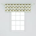 thumbnail image 2 of Ambesonne Mardi Gras Window Valance, Pattern, 54" X 18", Purple Green Yellow, 2 of 3