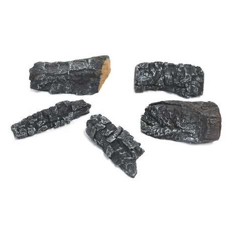 Remington Decorative Log Chips/Ash Set of 5 - (Best Place For Camping Gear)