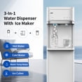 thumbnail image 3 of IKT Bottom Loading Water Dispenser Cooler with Maker ,for 5 Gallon Bottle with Empty Bottle Indicator 3 Temperature 22lbs Within 24hrs White, 3 of 12