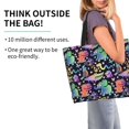 thumbnail image 2 of Balery Colorful Animals Bolsa Tote Estilo Estético con Cremalleras, Bolsa de Hombro, Bolsa de Compras Grande y Plegable, 2 of 8