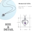 thumbnail image 2 of Crystal Heart Necklace for Ashes of Loved One Memorial Cremation Jewelry for Ashes Holder Urn Necklace Lockets for Ashes, 2 of 6