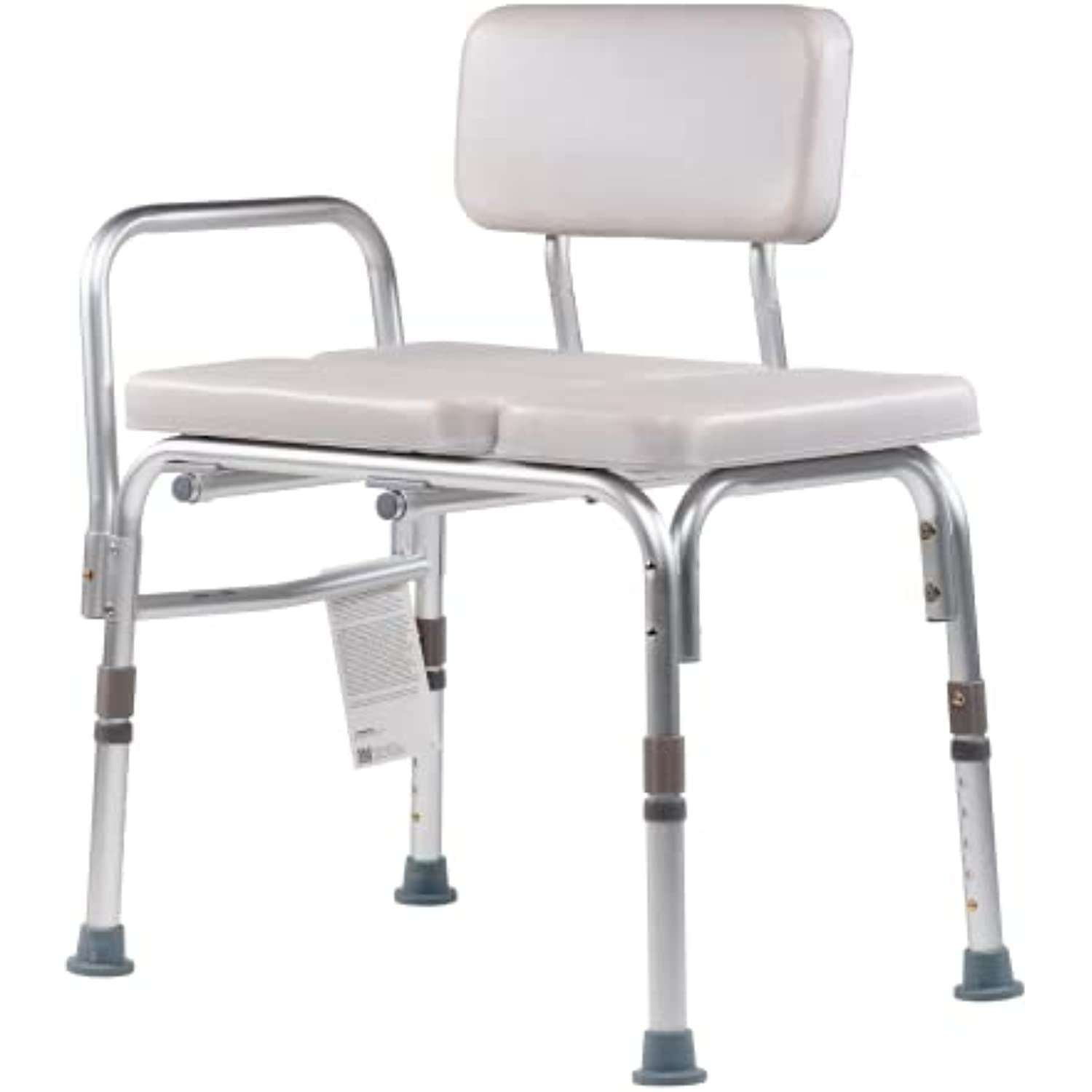 Dynarex Padded Tub Transfer Bench, Provides StressFree and Comfortably Cushioned Seated Access