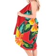 thumbnail image 3 of HAPPY BAY Women's Beachwear Summer Beach Bikini Wraps Swimwear Swim Cover up Wrap Skirt Bathing suit Swimsuit Sarong Coverups for Women One Size Ruby, Floral, 3 of 4