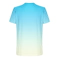 Aofany T-Shirts For Men Men's Tshirts Men Gradient Crew Neck Short ...