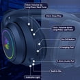 thumbnail image 4 of ONIKUMA Cat Ear Wireless Bluetooth Headphones, 55H Playtime, Foldable, LED Light, over Ear, Compatible with iPhone iPad Laptop PC, 4 of 10