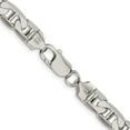 thumbnail image 3 of Sterling Silver 7mm Flat Anchor Chain (24 X 7) Made In Italy qan200-24, 3 of 5