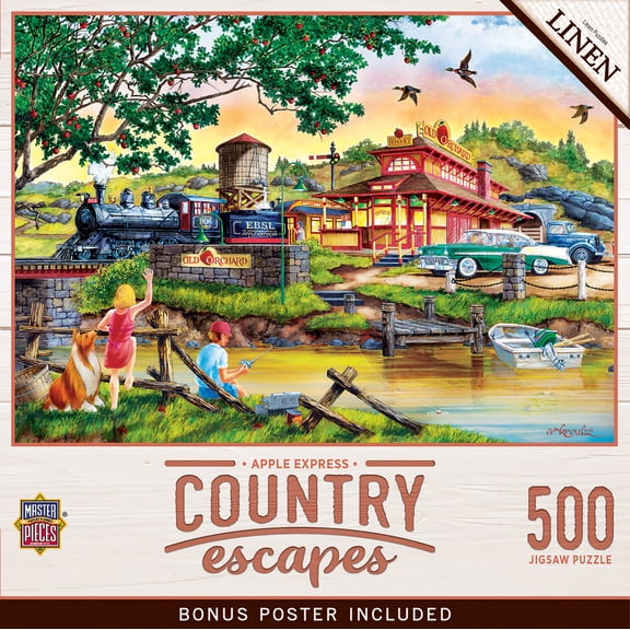 MasterPieces 500 Piece Jigsaw Puzzle for Adults - Apple Express - 15"x21"