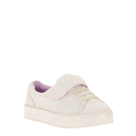 Wonder Nation Toddler Girls' Glitter Casual Court Sneaker