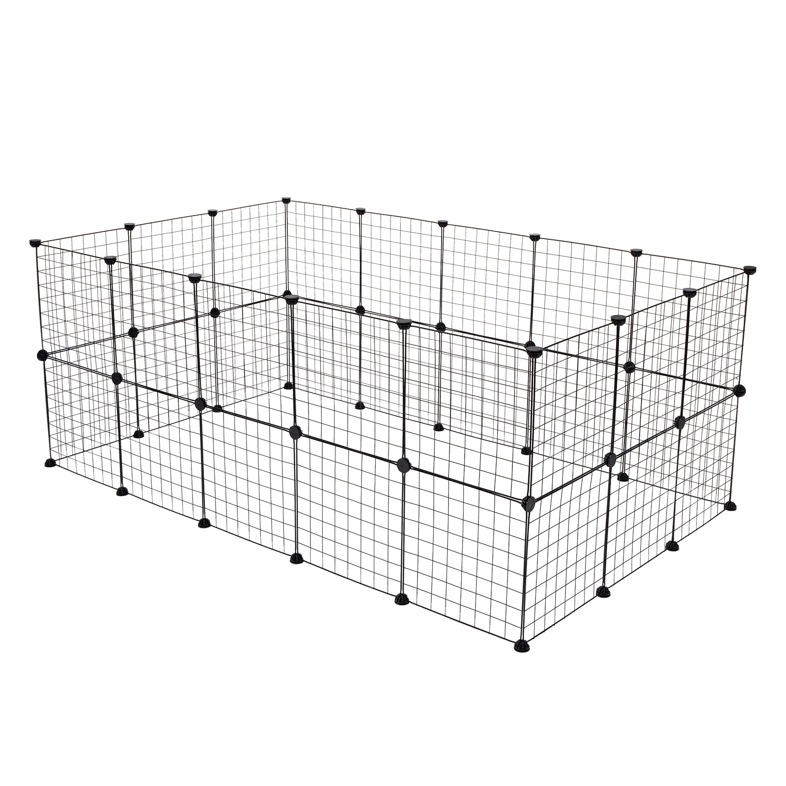 XIlee Pet Playpen, Small Animals Supplies,32 Panels Exercise Playpens Cage,Guinea Pig Cages, Rabbit Playpen, Dog/ Puppy Playpen, Indoor Portable Metal Wire Yard Fence