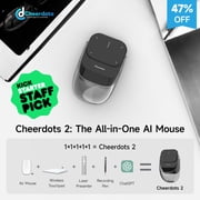 CheerTok Cheerdots 2 Wireless Touchpad All-in-one Pocket AirMouse AI Recording ChatGPT Enabled Mouse Presenter Smart Phone Remo